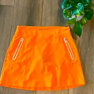 Nike orange tour performance golf skirt medium